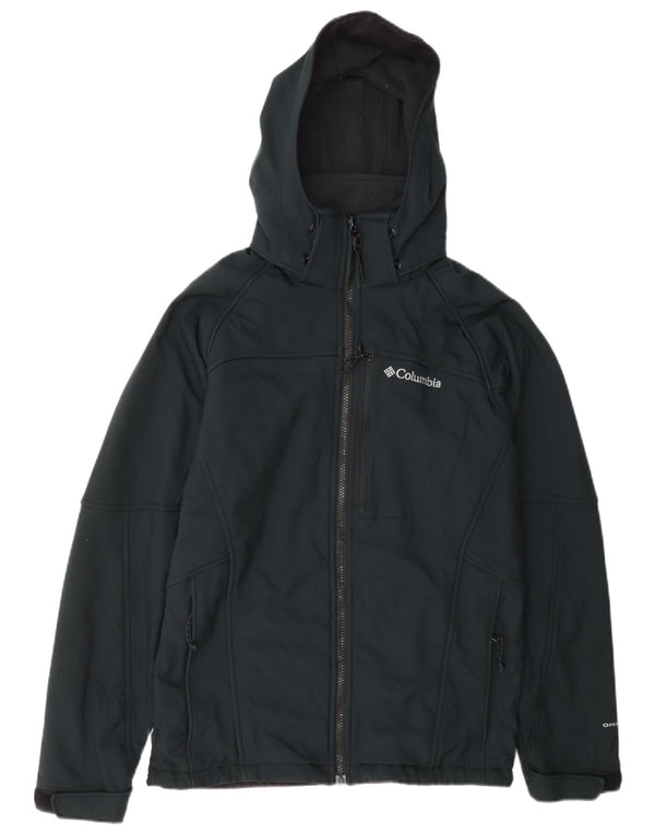 Columbia Veste coupe-vent à capuche Omni-Shield pour homme UK 36 Small Bleu marine