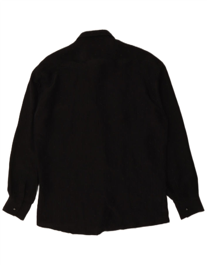 Tipo' S Chemisier pour femme UK 14 Medium Noir à fines rayures