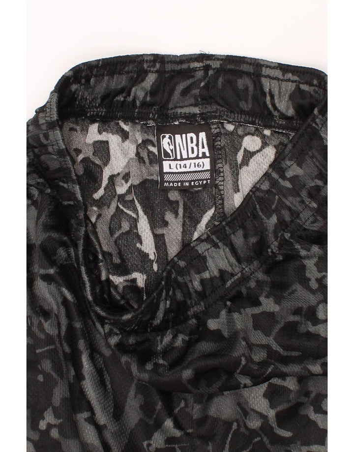 NBA Boys Graphic Sport Shorts 14-15 Years Large Grey Polyester Vintage NBA and Second-Hand NBA from Messina Hembry 