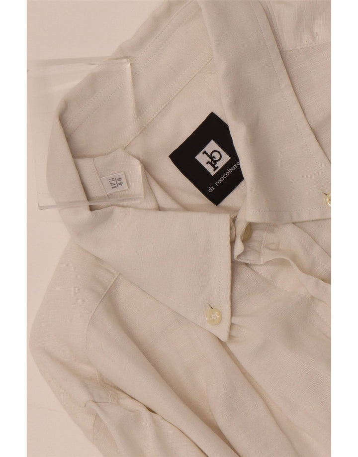 ROCCOBAROCCO Chemise Homme Taille 44 17 1/2 XL Blanc