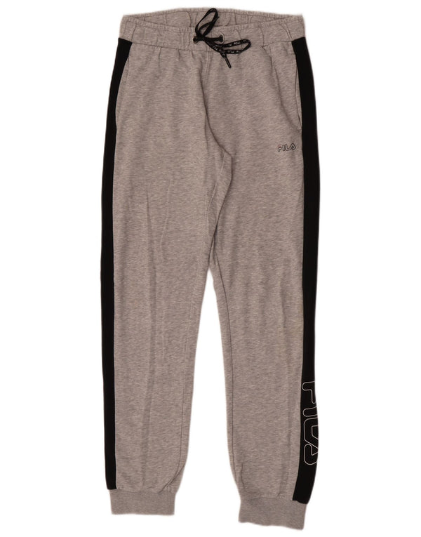 Fila Pantalon de survêtement pour homme Gris moyen Colorblock Sports