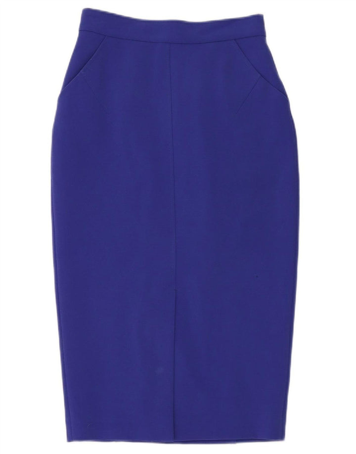 L.K. BENNETT Womens Pencil Skirt UK 8 Small W28  Blue