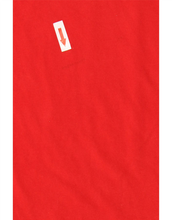 ADIDAS T-Shirt Climalite Homme Rouge Moyen Coton