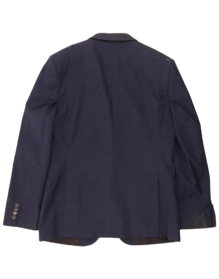 John Lewis Veste blazer à 2 boutons pour homme UK 38 en laine bleu marine moyen