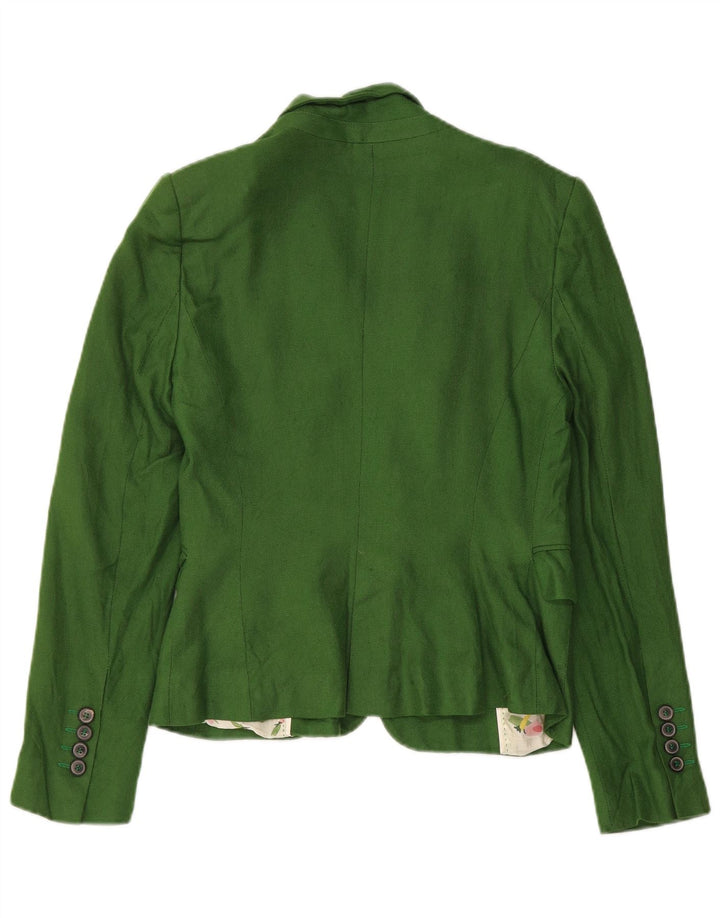 Zara Veste blazer à 1 bouton pour femme UK 12 Vert moyen