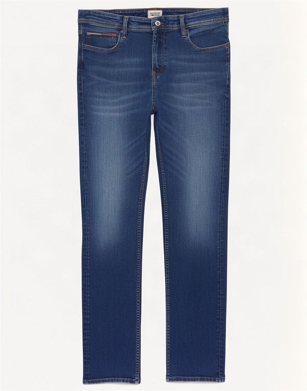 Tommy Hilfiger Jean Slim Femme W34 L32 Bleu Coton