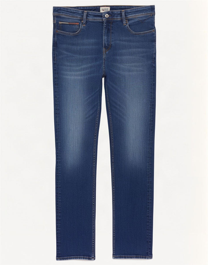 Tommy Hilfiger Jean Slim Femme W34 L32 Bleu Coton
