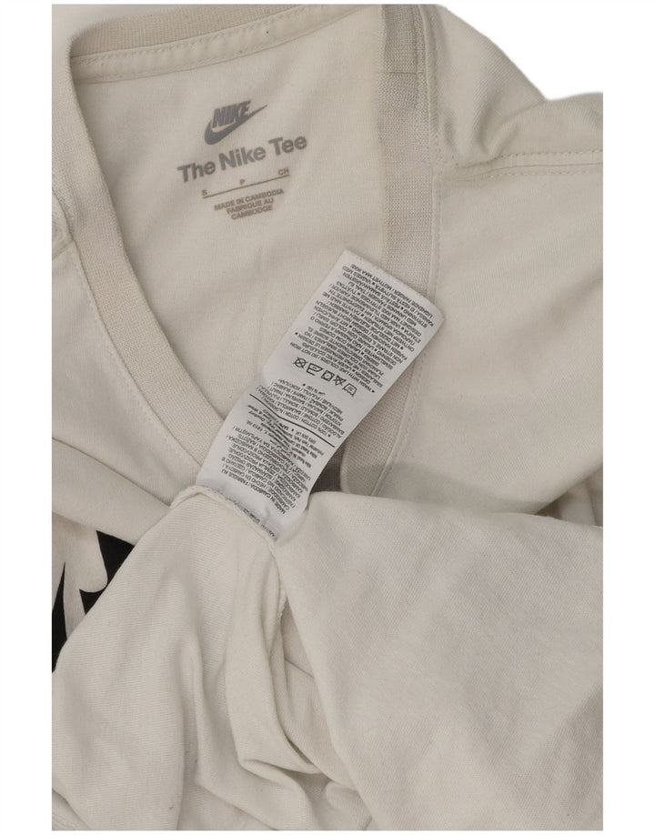 Nike T-shirt graphique pour hommes, petit, en coton blanc