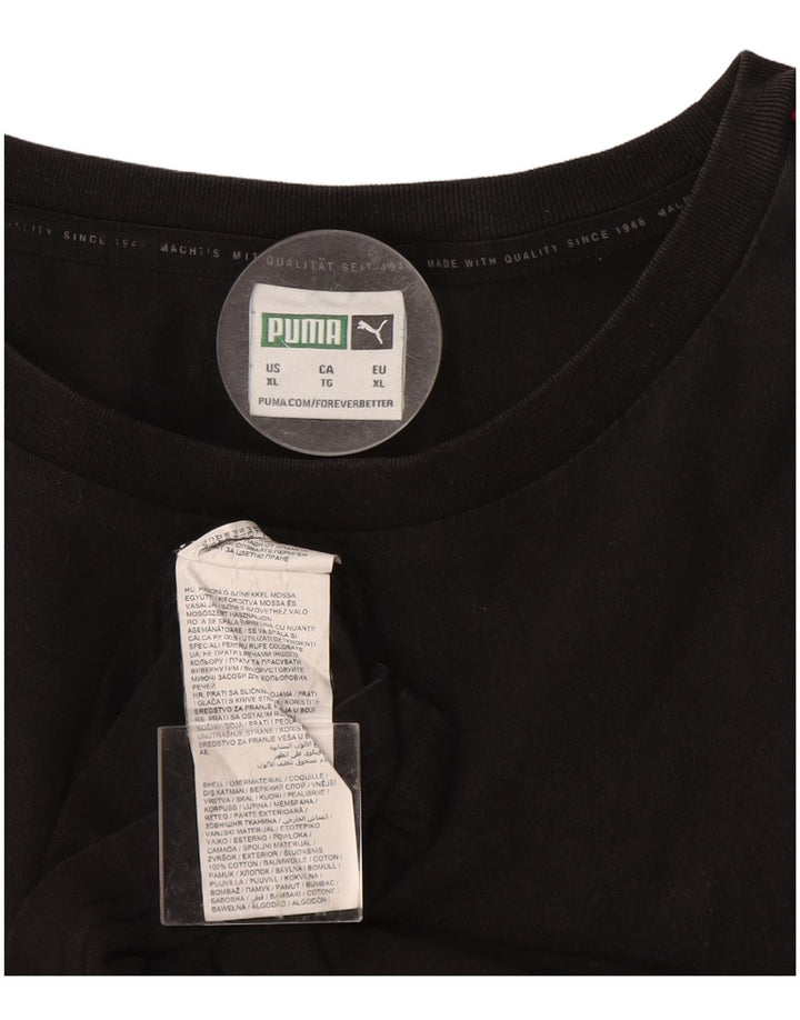 PUMA T-Shirt Homme Top XL Noir Coton