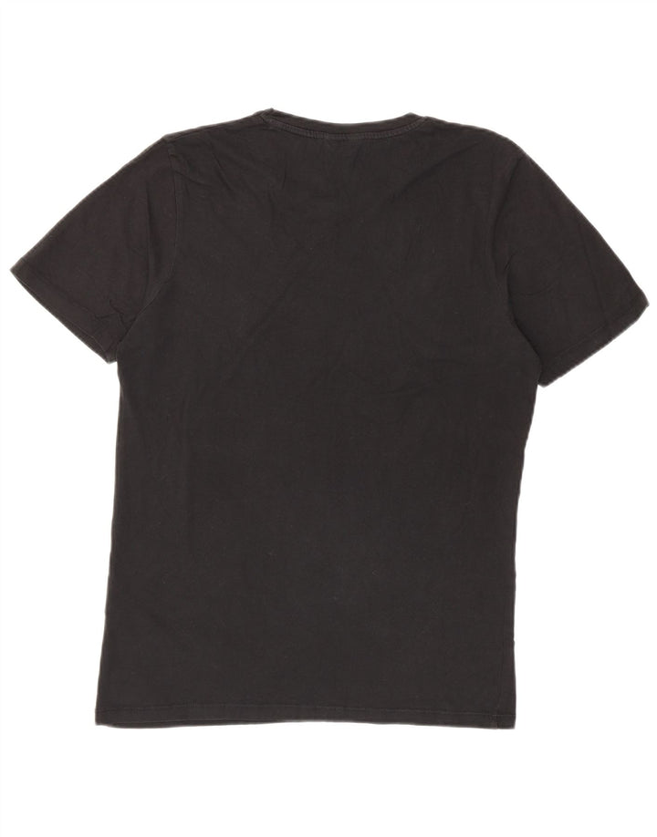 JACK & JONES T-Shirt Graphique Homme Noir Moyen Coton