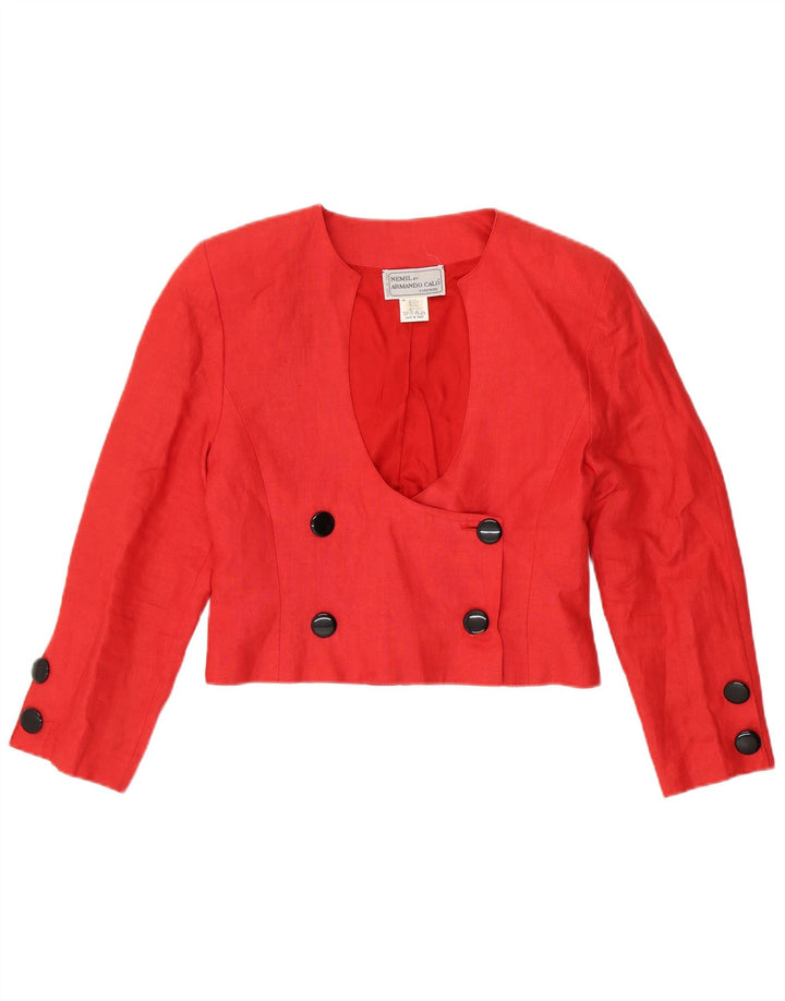 ARMANDO CALO Caraco Femme IT 46 Grand Lin Rouge