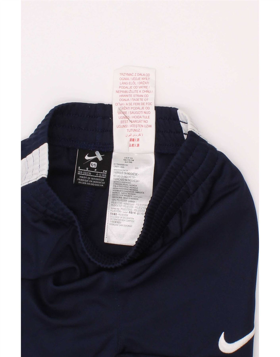 Nike Pantalon de survêtement pour garçon 4-5 ans Small Bleu marine Colourblock