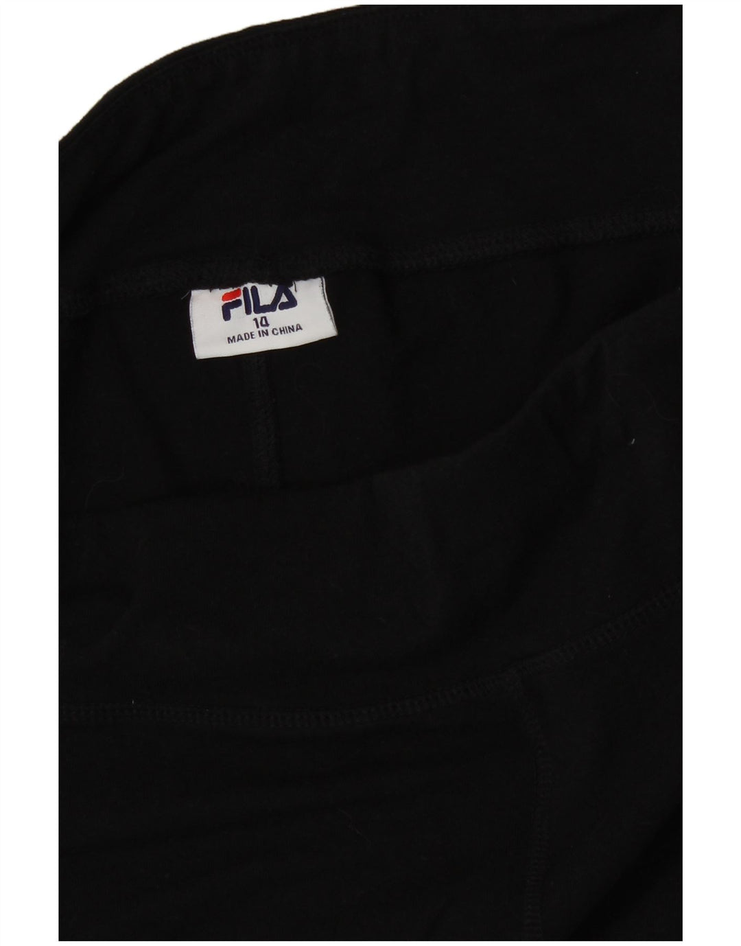 FILA Leggings graphiques pour femmes UK 14 coton noir moyen