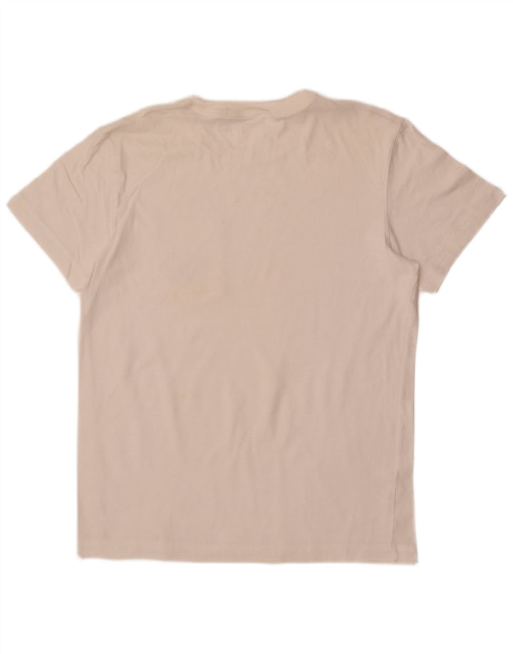 Calvin Klein Jeans T-Shirt Graphique Homme Blanc cassé