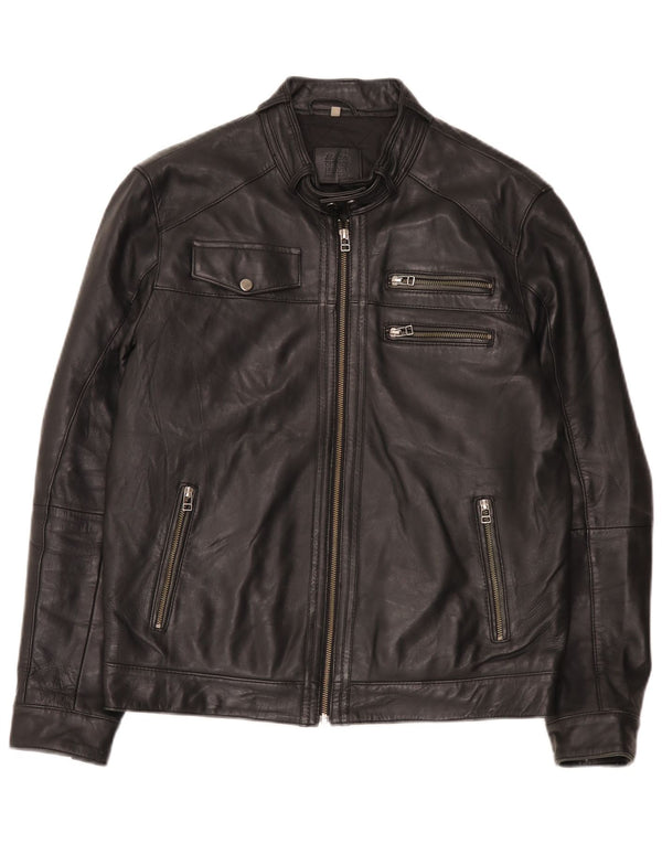 Bata Veste en cuir pour homme UK 42 XL Noir