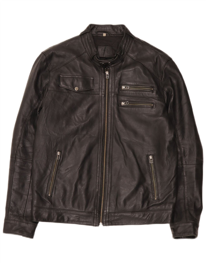 Bata Veste en cuir pour homme UK 42 XL Noir