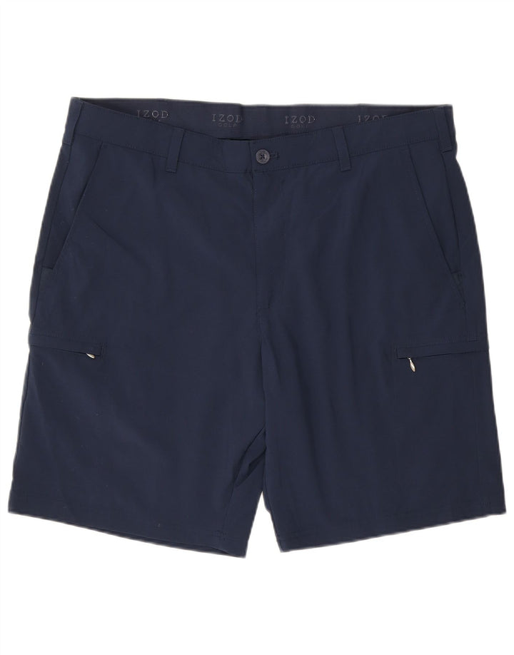 IZOD Short Cargo Homme W38 XL Bleu Marine Polyester