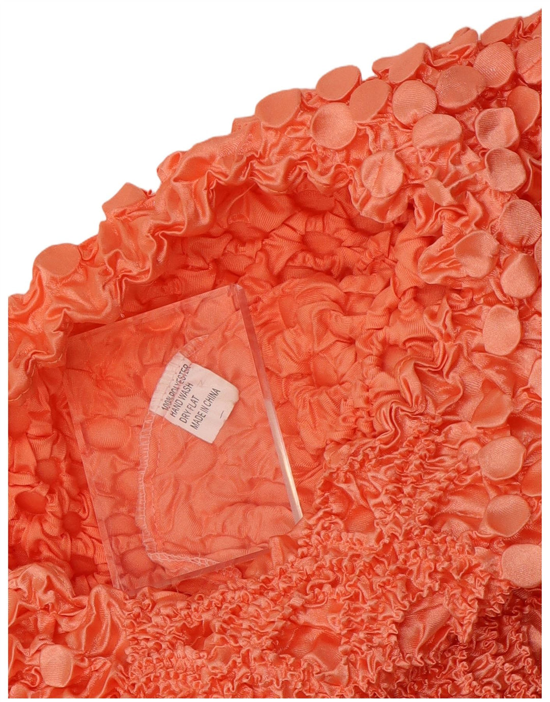 vintage Womens Crop 3/4 Sleeve Blouse Top UK 10 Petit Polyester Rouge