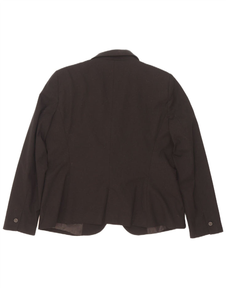 Zara Veste Blazer 1 Bouton Femme EU 44 XL Noir Polyester