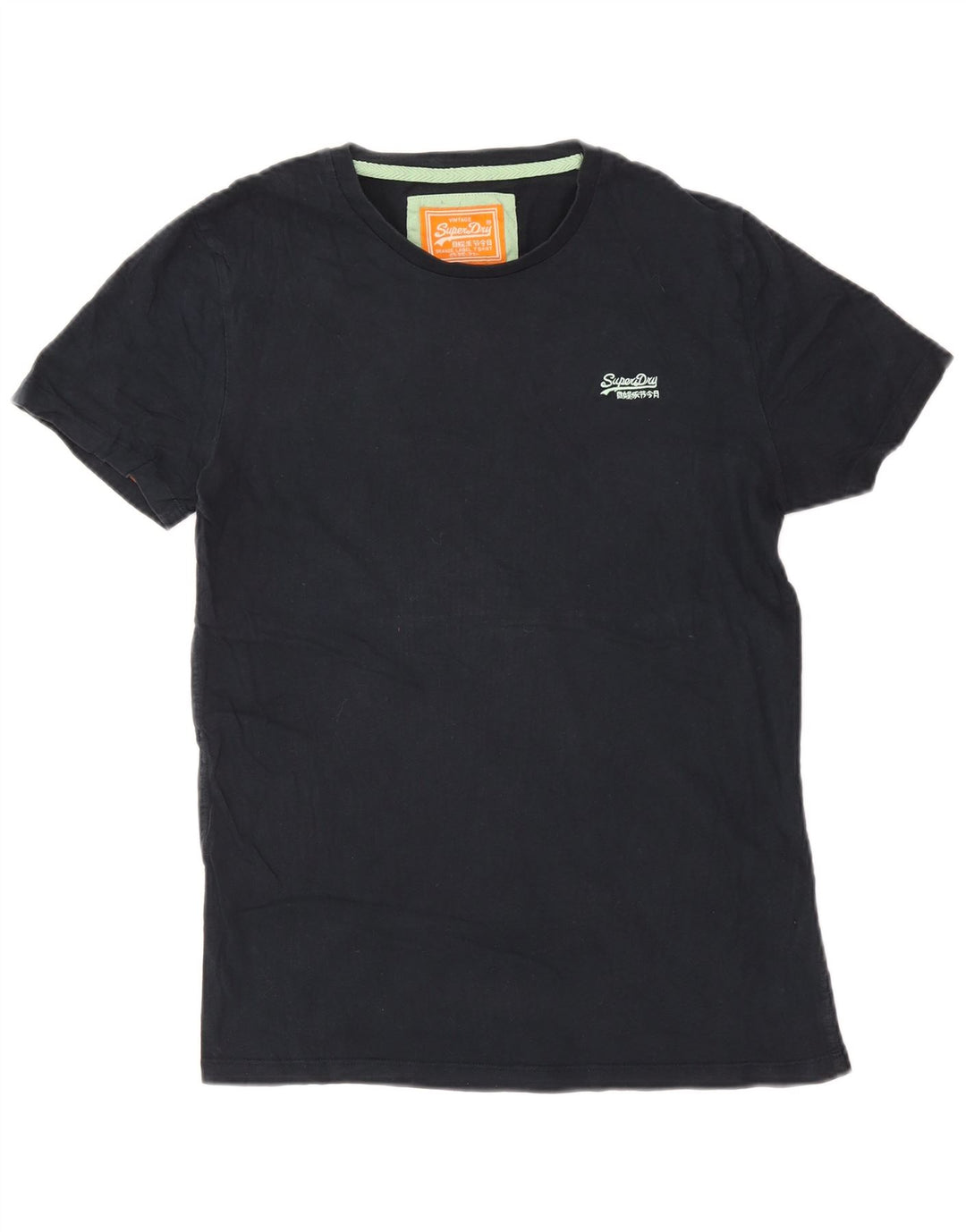 Superdry T-Shirt Homme Bleu Marine Moyen Coton