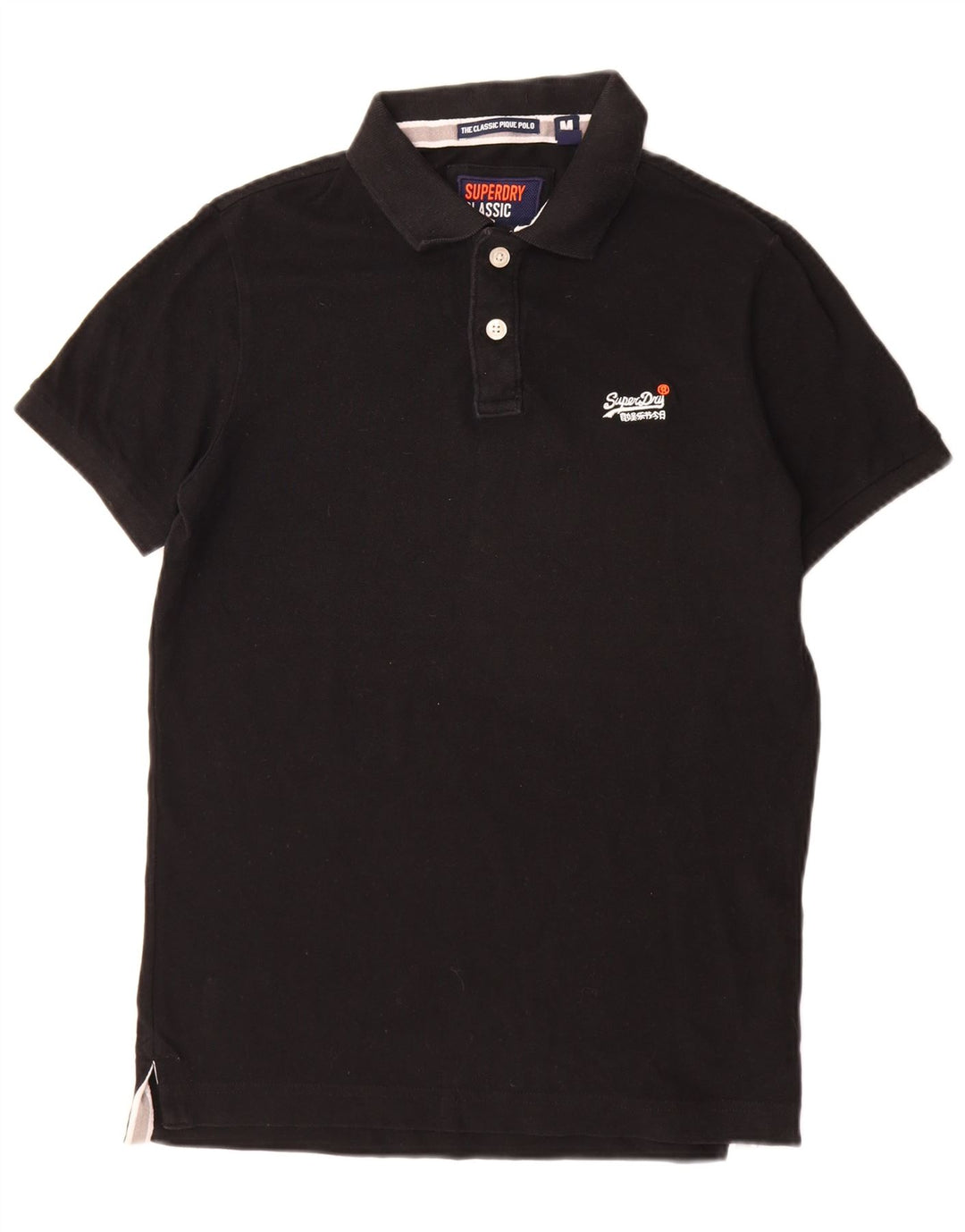 Superdry Polo Coupe Classique Homme Noir Moyen Coton