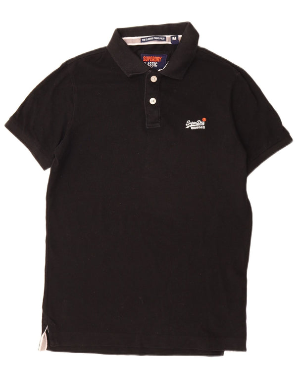 Superdry Polo Coupe Classique Homme Noir Moyen Coton