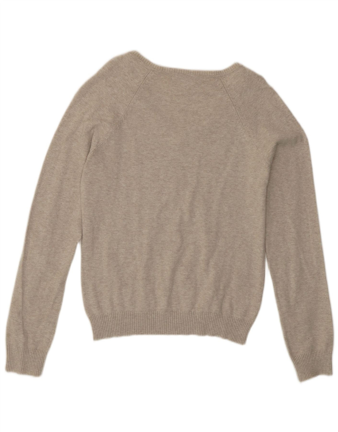 Zara Pull col V pour femme UK 14 Large Beige