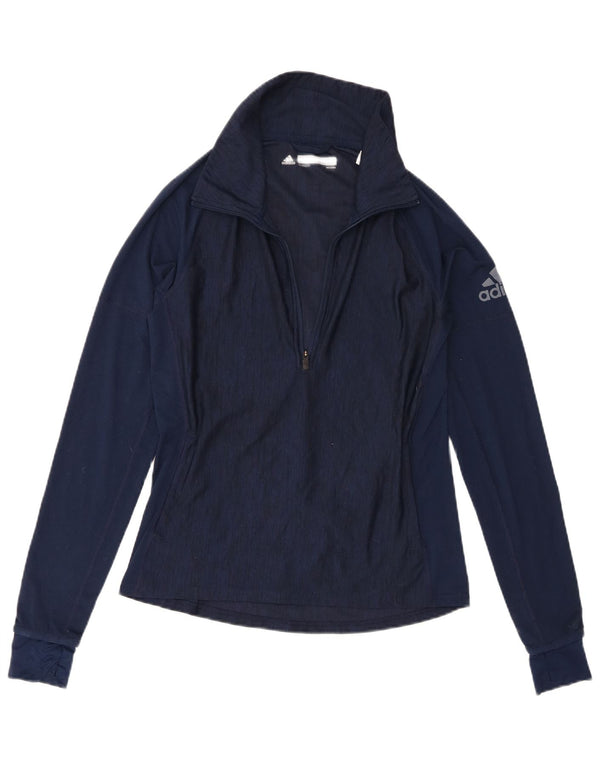 Adidas Haut de survêtement graphique pour femme UK 8/10 Petit Bleu marine