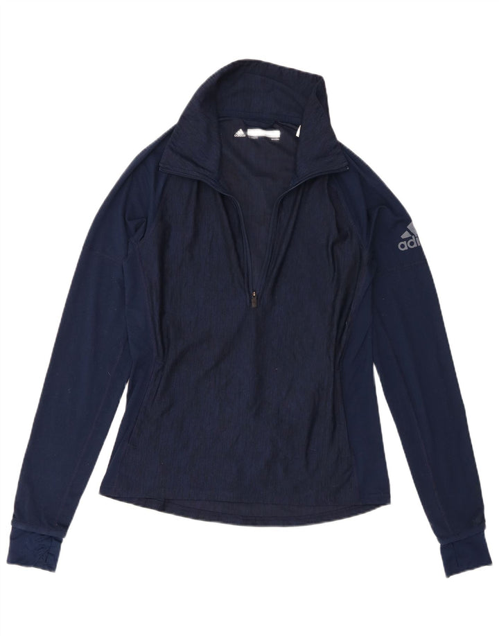 Adidas Haut de survêtement graphique pour femme UK 8/10 Petit Bleu marine
