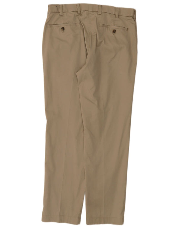 Brooks Brothers Pantalon Chino Droit Homme W34 L30 Coton Beige