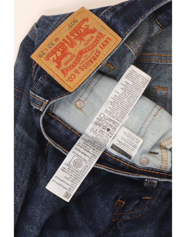 Levi's Jean Droit 505 Homme Bleu W32 L29 Coton