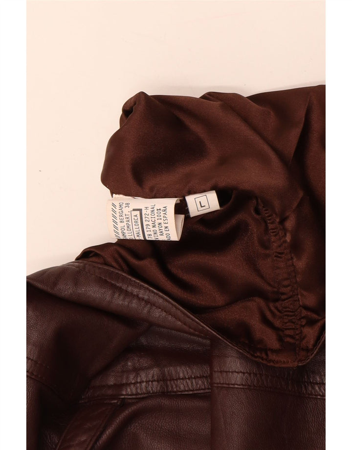 gilet en cuir homme vintage grand cuir marron