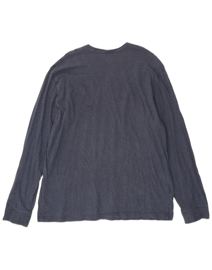 Eddie Bauer Haut haut à manches longues pour homme en coton bleu marine XL