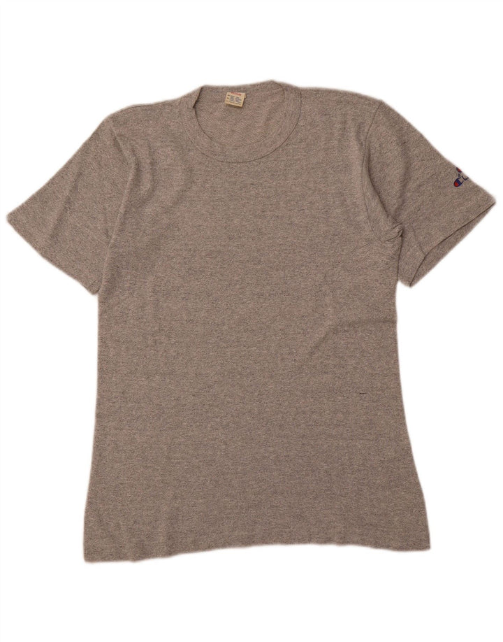 CHAMPION T-Shirt Homme Gris Moyen Coton