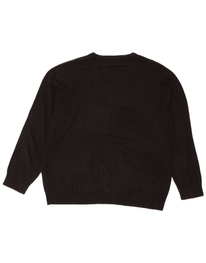 Marks & Spencer Pull col V pour homme 2XL Acrylique noir