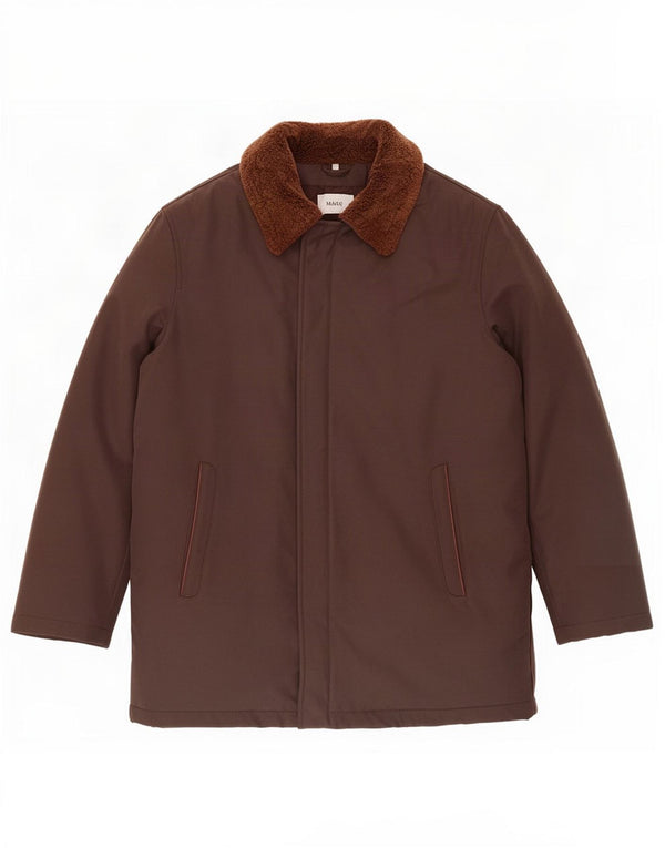 Mabrun Bomber Homme IT 50 Large Marron Polyester