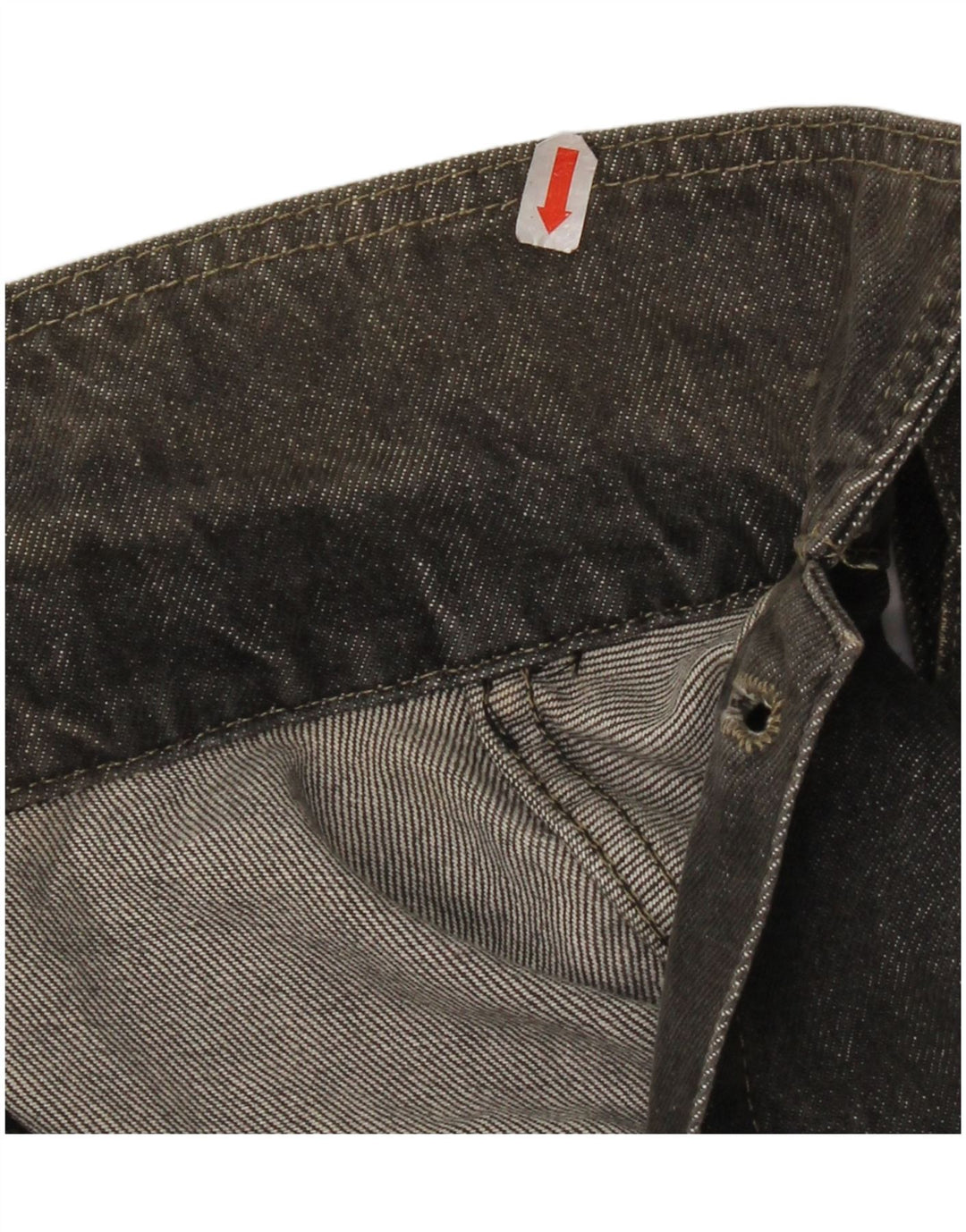 Benetton Veste En Jean Oversize IT 46 Petit Gris Coton Homme