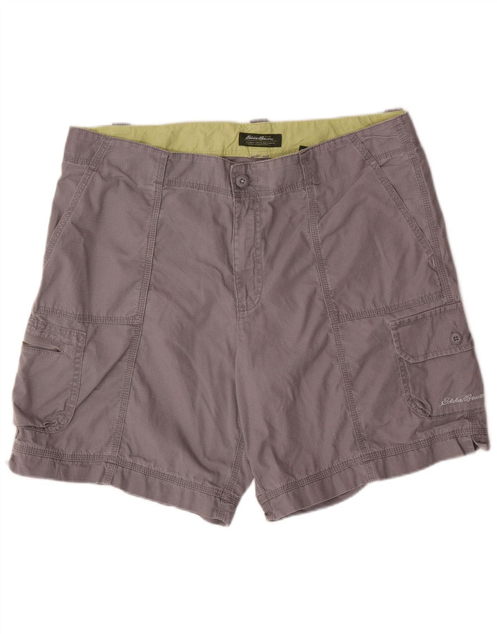 EDDIE BAUER Short cargo pour femme US 16 2XL W36 Gris Coton
