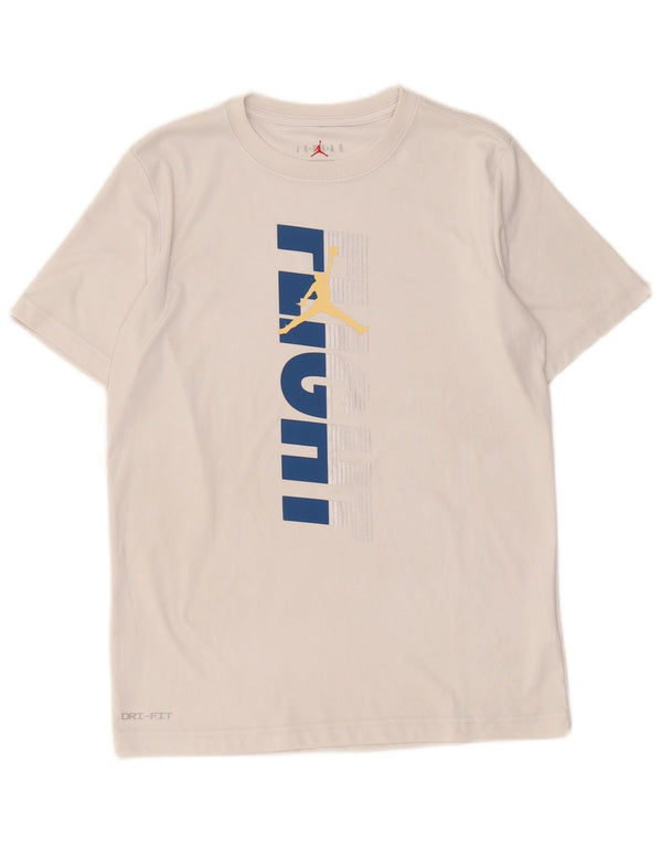 Jordan T-shirt graphique Dri Fit pour garçon 13-14 ans XL Gris Polyester
