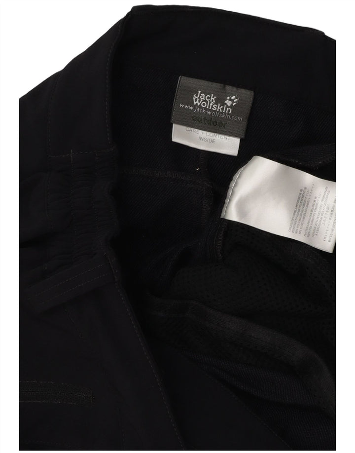 Jack Wolfskin Pantalon cargo de randonnée pour homme W33 L34 Noir Polyamide