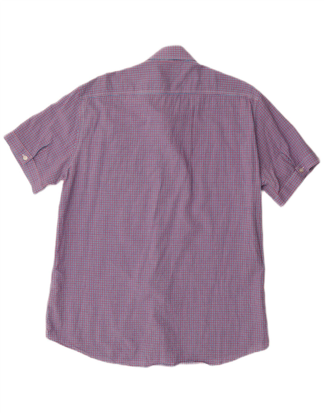 Carrera Chemise à manches courtes pour homme Coupe régulière XL Rouge à carreaux en coton