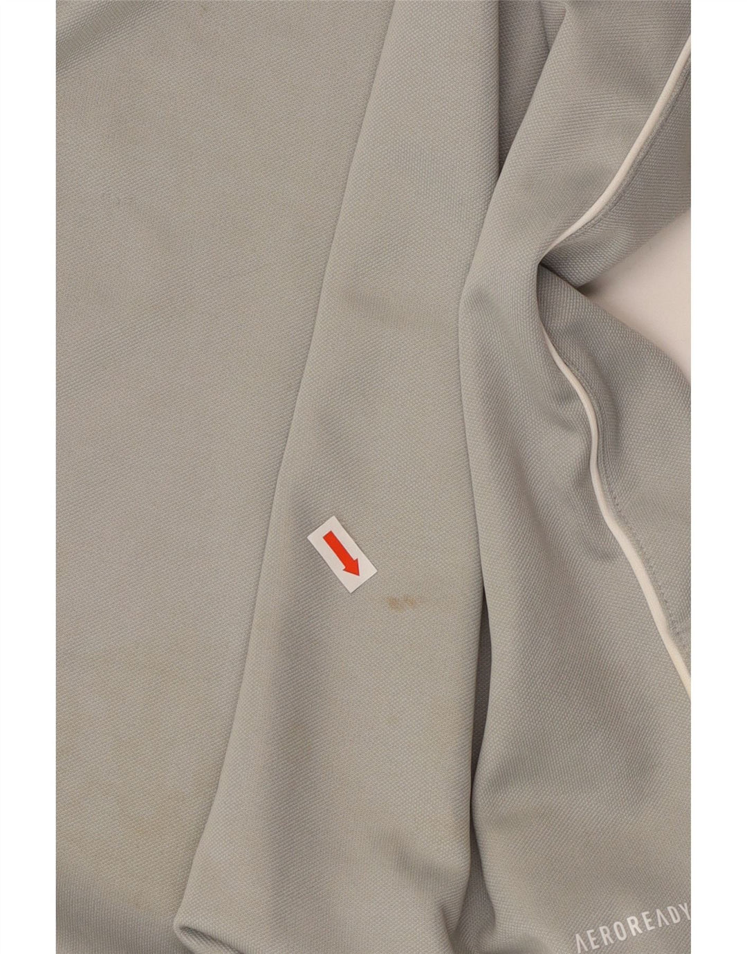 ADIDAS Hommes Aeroready Zip Neck Pull Survêtement Top XL Gris Polyester