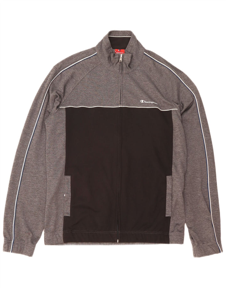 CHAMPION Veste de Survêtement Homme XL Gris Colorblock Polyester