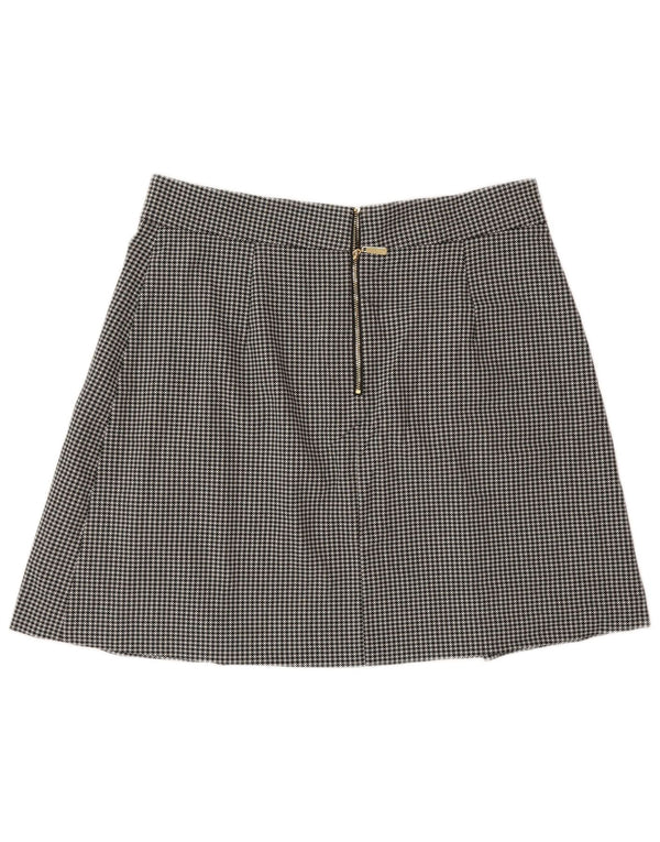 Marks & Spencer Mini jupe femme UK 14 Medium W30 pied-de-poule noir