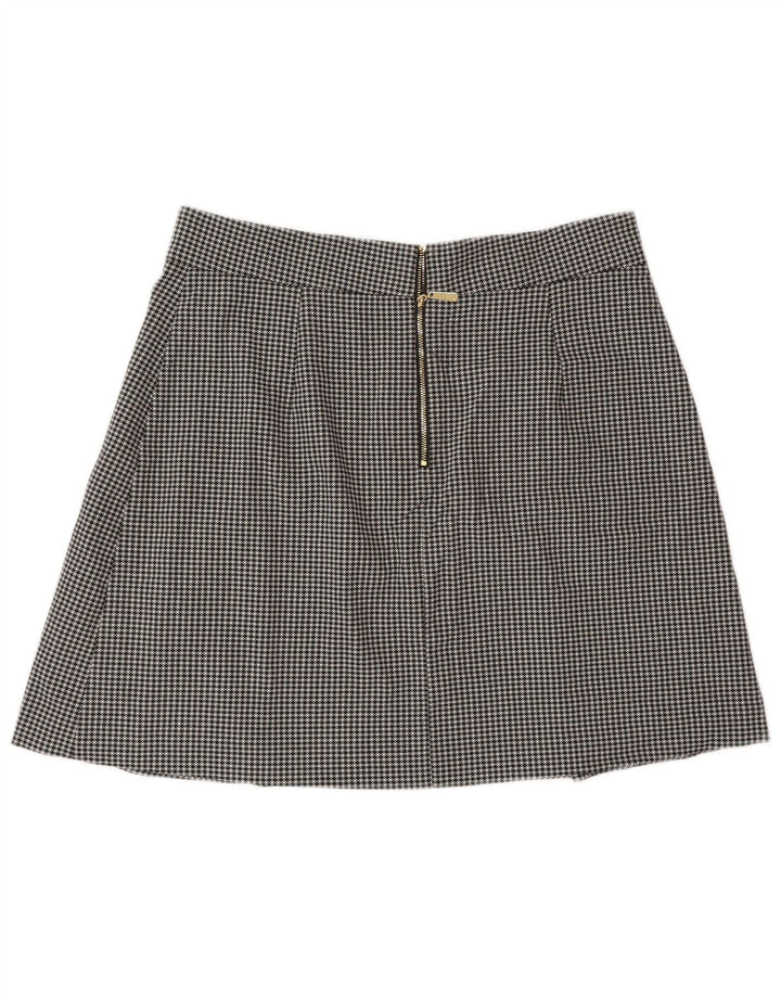 Marks & Spencer Mini jupe femme UK 14 Medium W30 pied-de-poule noir