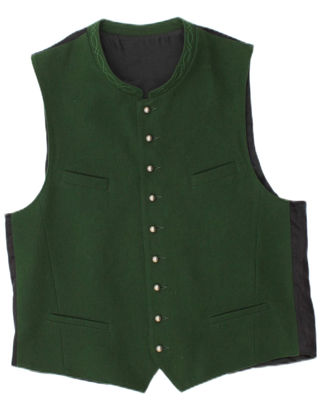 HAMMERSCHMID Gilet Homme EU 50 Laine Vert Moyen