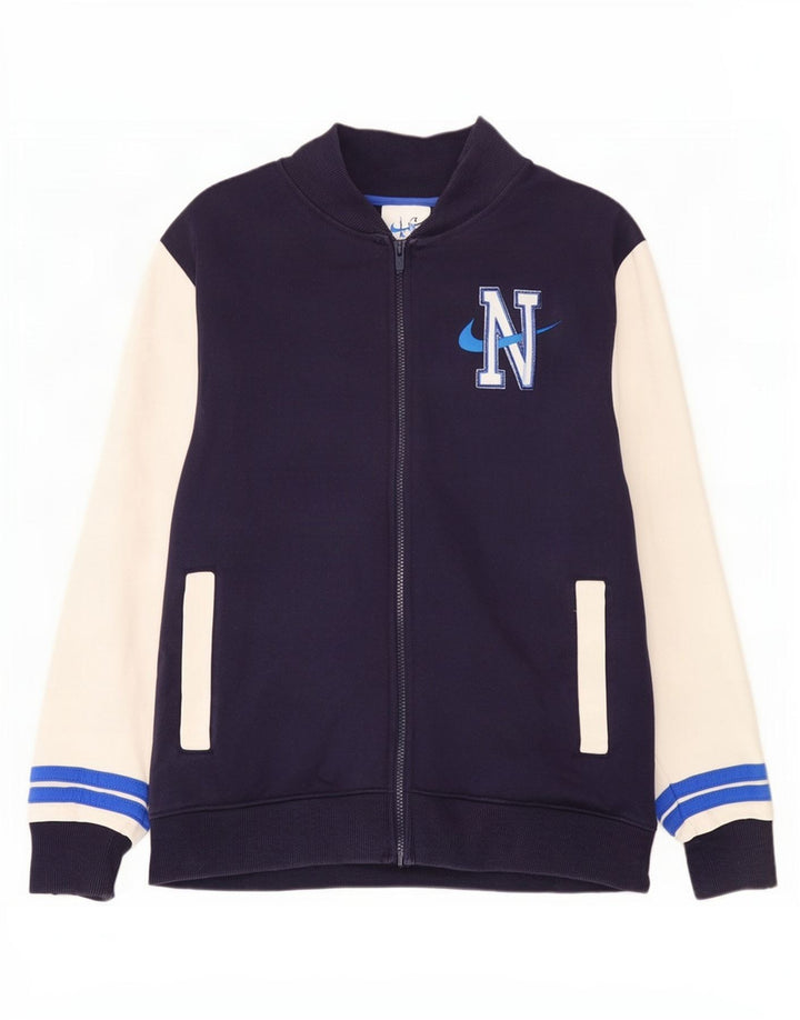 Nike Veste de survêtement graphique pour homme en coton color block Bleu marine Taille L