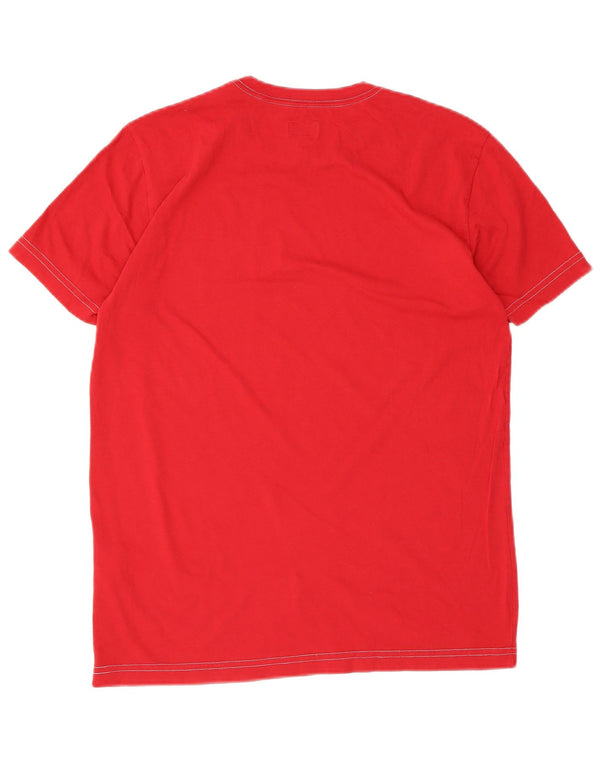 Armani Jeans T-shirt graphique pour femme UK 18 XL Coton rouge