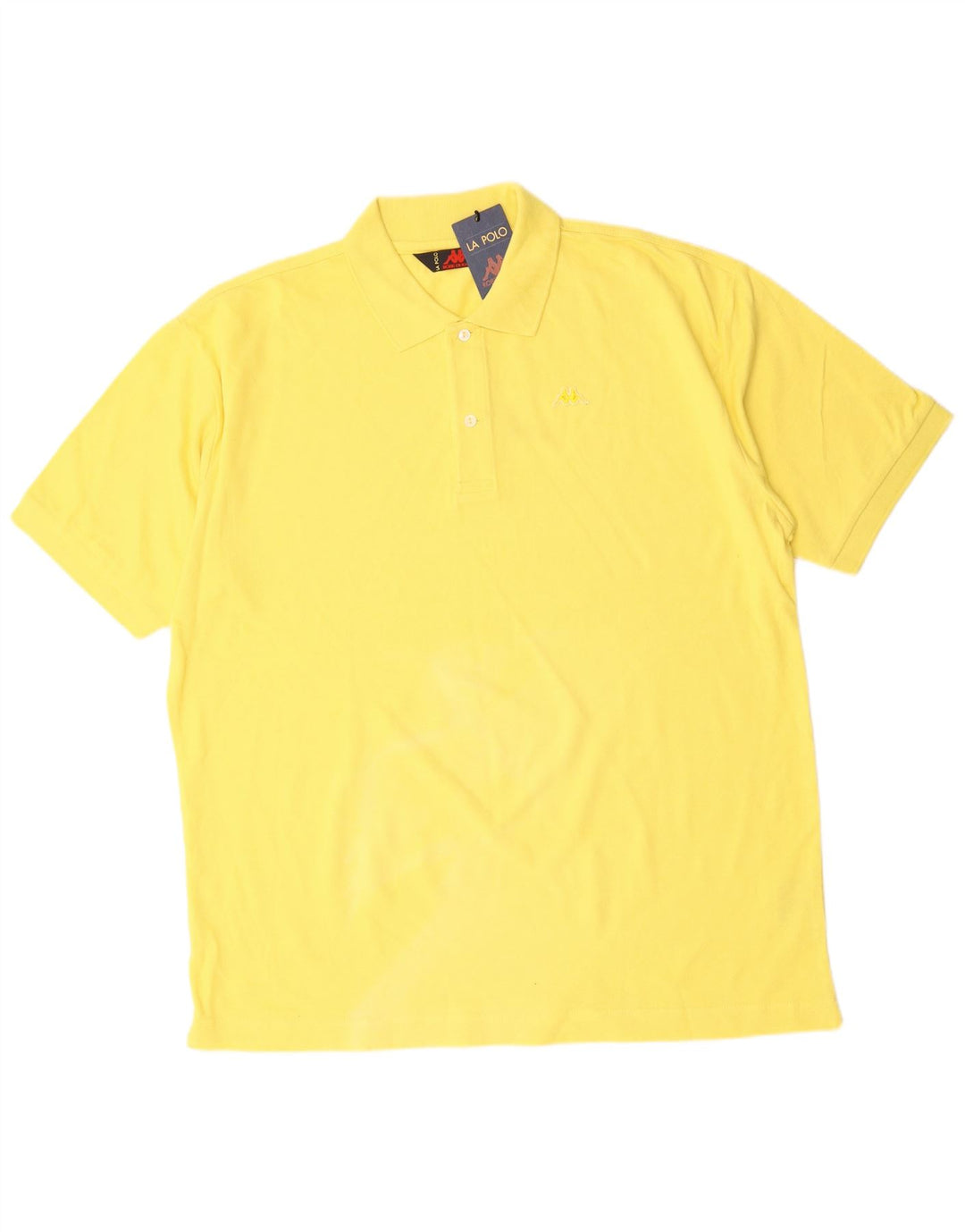 KAPPA Polo Homme XL Jaune Coton