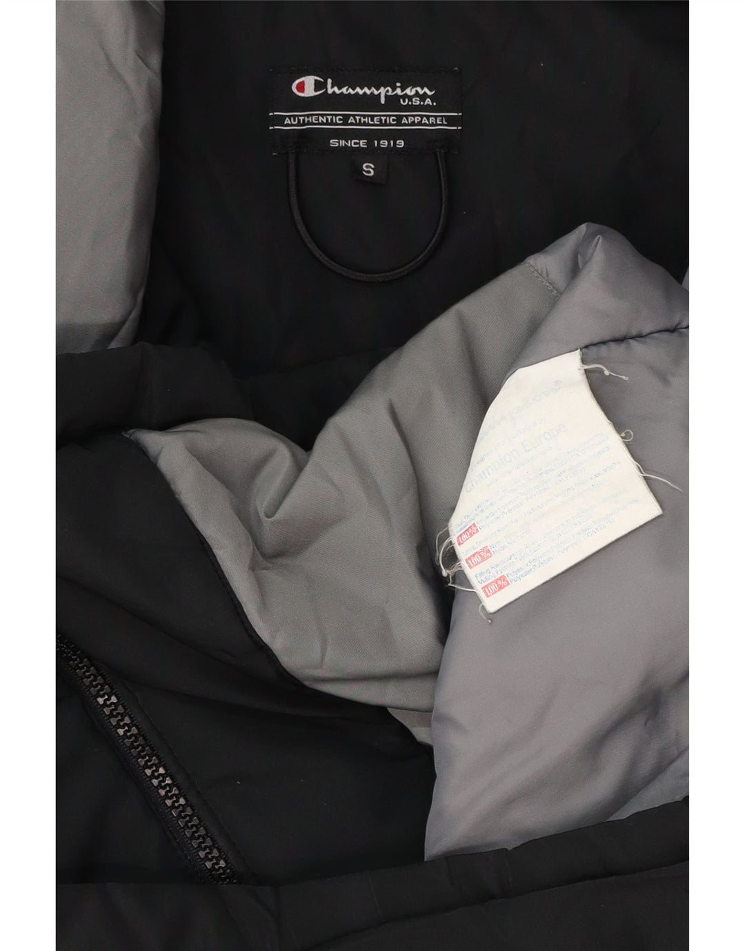 CHAMPION Veste coupe-vent coupe ample pour homme UK 36 Small Noir Polyester